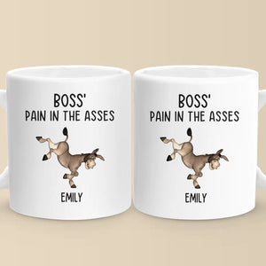 Donkeys Need Carrots, Not Complaints - Coworker Personalized Custom Mug - Gift For Coworkers, Work Friends, Colleagues, Family Members