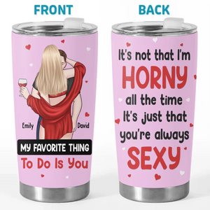 My Love, My Life - Couple Personalized Custom Tumbler - Gift For Husband Wife, Anniversary