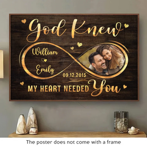 Custom Photo All Of Me Loves All Of You - Couple Personalized Custom Horizontal Poster - Gift For Husband Wife, Anniversary