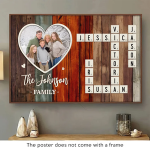 Custom Photo My Favorite People, My Forever Home - Family Personalized Custom Horizontal Poster - Christmas Gift For Family Members