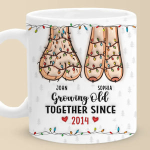 I Want To Grow Old With You, And Love You More Every Single Day - Couple Personalized Custom 3D Inflated Effect Printed Mug - Christmas Gift For Husband Wife, Anniversary