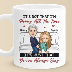 Our Love Is Sweeter Than Candy Canes - Couple Personalized Custom Mug - Christmas Gift For Husband Wife, Anniversary