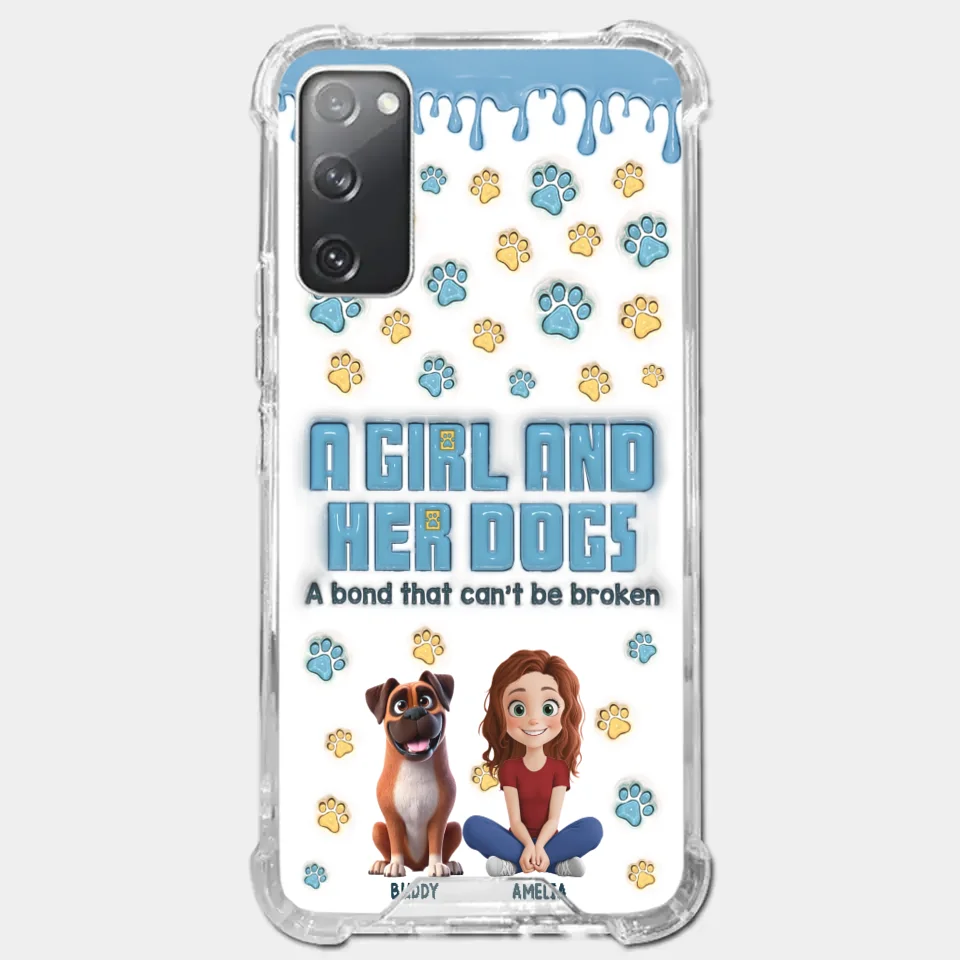 A Bond That Can't Be Broken - Dog Personalized Custom 3D Inflated Effect Printed Clear Phone Case - Gift For Pet Owners, Pet Lovers