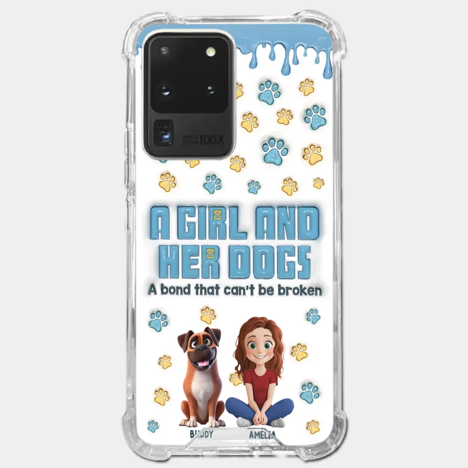 A Bond That Can't Be Broken - Dog Personalized Custom 3D Inflated Effect Printed Clear Phone Case - Gift For Pet Owners, Pet Lovers