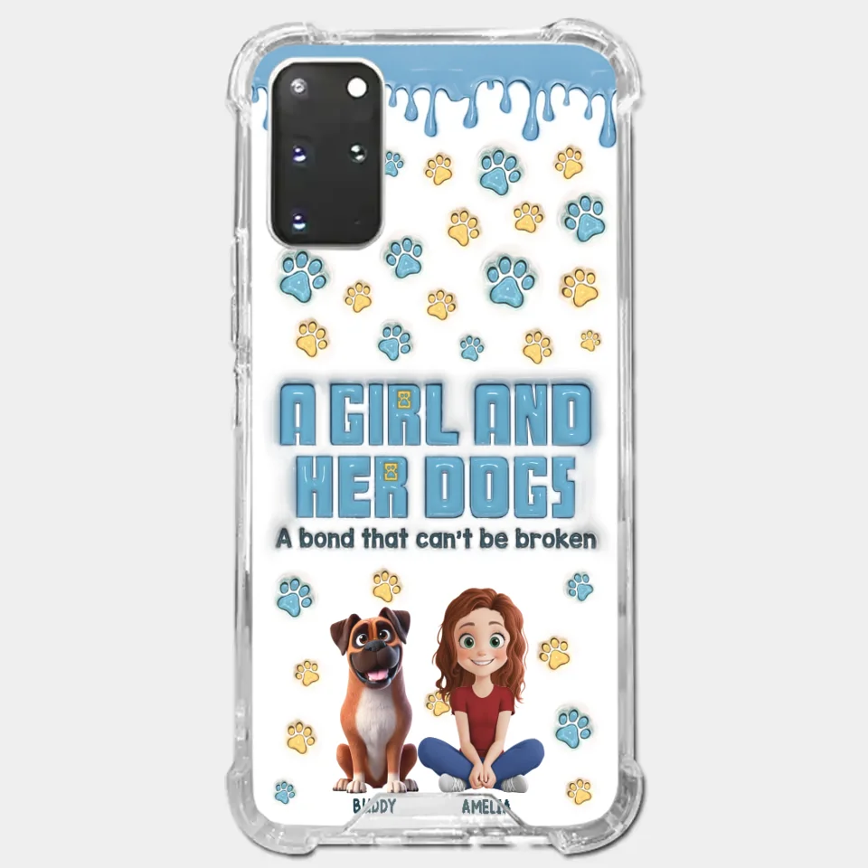 A Bond That Can't Be Broken - Dog Personalized Custom 3D Inflated Effect Printed Clear Phone Case - Gift For Pet Owners, Pet Lovers