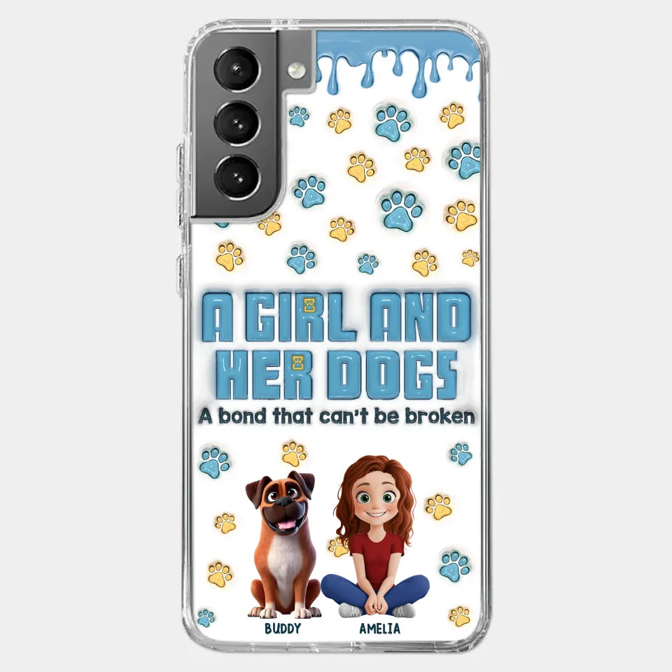 A Bond That Can't Be Broken - Dog Personalized Custom 3D Inflated Effect Printed Clear Phone Case - Gift For Pet Owners, Pet Lovers