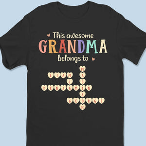 Grandma Is The Glue That Holds Our Family Together - Family Personalized Custom Unisex T-shirt, Premium T-shirt, Hoodie - Gift For Mom, Grandma