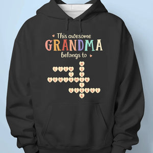 Grandma Is The Glue That Holds Our Family Together - Family Personalized Custom Unisex T-shirt, Premium T-shirt, Hoodie - Gift For Mom, Grandma