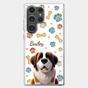 Furry Friends, Forever Loved - Dog Personalized Custom 3D Inflated Effect Printed Clear Phone Case - Gift For Pet Owners, Pet Lovers