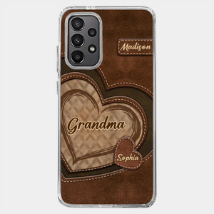 Grandma’s Sweethearts - Family Personalized Custom Clear Phone Case - Gift For Mom, Grandma