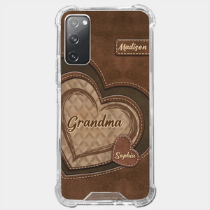 Grandma’s Sweethearts - Family Personalized Custom Clear Phone Case - Gift For Mom, Grandma