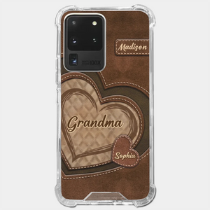 Grandma’s Sweethearts - Family Personalized Custom Clear Phone Case - Gift For Mom, Grandma