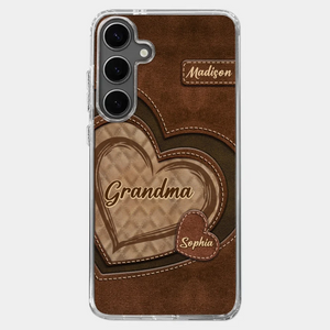 Grandma’s Sweethearts - Family Personalized Custom Clear Phone Case - Gift For Mom, Grandma