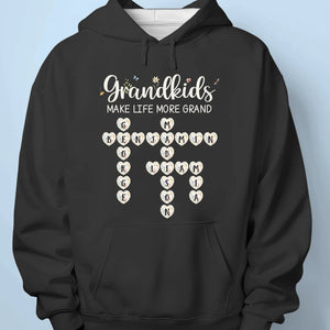 Every Grandchild Is A Little Piece Of Heaven On Earth - Family Personalized Custom Unisex T-shirt, Premium T-shirt, Hoodie - Gift For Mom, Grandma