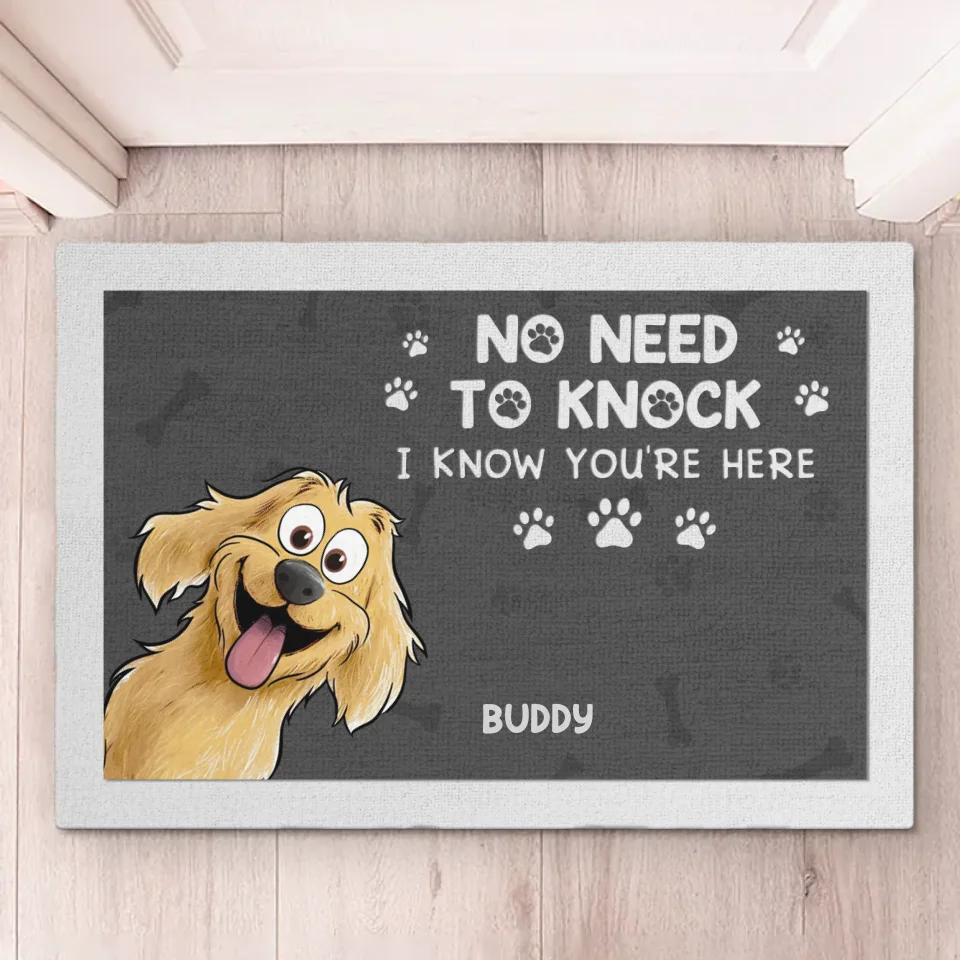 Just Walk In, Your Presence Is Always Felt - Dog Personalized Custom Home Decor Decorative Mat - House Warming Gift For Pet Owners, Pet Lovers