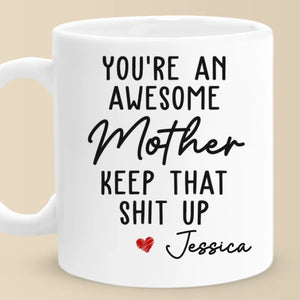 Mom, You’re Proof That Superpowers Are Real - Family Personalized Custom Mug - Gift For Mom