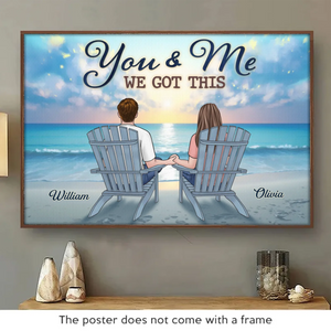 Together, We Are A Family Of Love - Couple Personalized Custom Horizontal Poster - Gift For Husband Wife, Anniversary