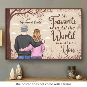 Always Better Together - Couple Personalized Custom Horizontal Poster - Gift For Husband Wife, Anniversary