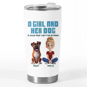 My Best Friend Has Four Paws - Dog Personalized Custom Wine Tumbler - Gift For Pet Owners, Pet Lovers