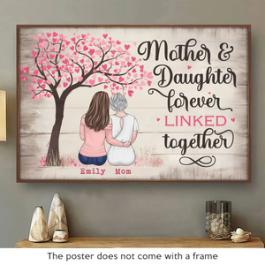 A Timeless Bond Of Love And Care - Family Personalized Custom Horizontal Poster - Gift For Mom