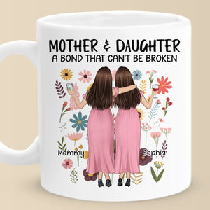 We Share Laughter, Love, And A Bond Like No Other - Family Personalized Custom Mug - Gift For Mom, Daughter