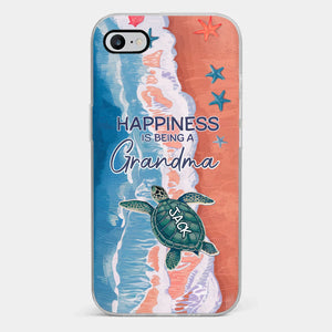 Happiness Is Being A Grandma - Family Personalized Custom 3D Inflated Effect Printed Clear Phone Case - Gift For Mom, Grandma