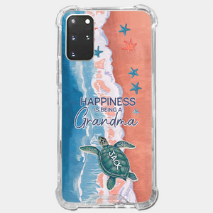 Happiness Is Being A Grandma - Family Personalized Custom 3D Inflated Effect Printed Clear Phone Case - Gift For Mom, Grandma