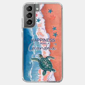 Happiness Is Being A Grandma - Family Personalized Custom 3D Inflated Effect Printed Clear Phone Case - Gift For Mom, Grandma