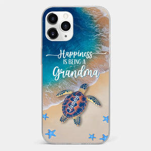 Grandma's Love Is The Vine That Connects Generations - Family Personalized Custom 3D Inflated Effect Printed Clear Phone Case - Gift For Mom, Grandma