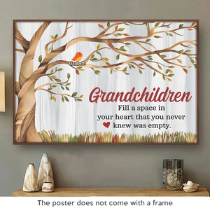 Grandkids Make Life’s Moments Magical - Family Personalized Custom Horizontal Poster - Gift For Grandma, Grandpa, Grandkid