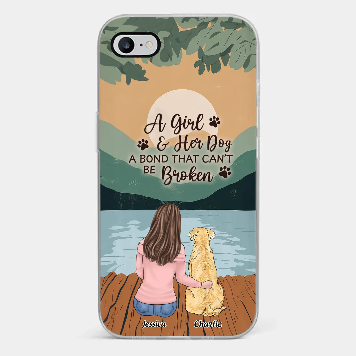 A Heart Full Of Paws - Dog Personalized Custom Clear Phone Case - Gift For Pet Owners, Pet Lovers