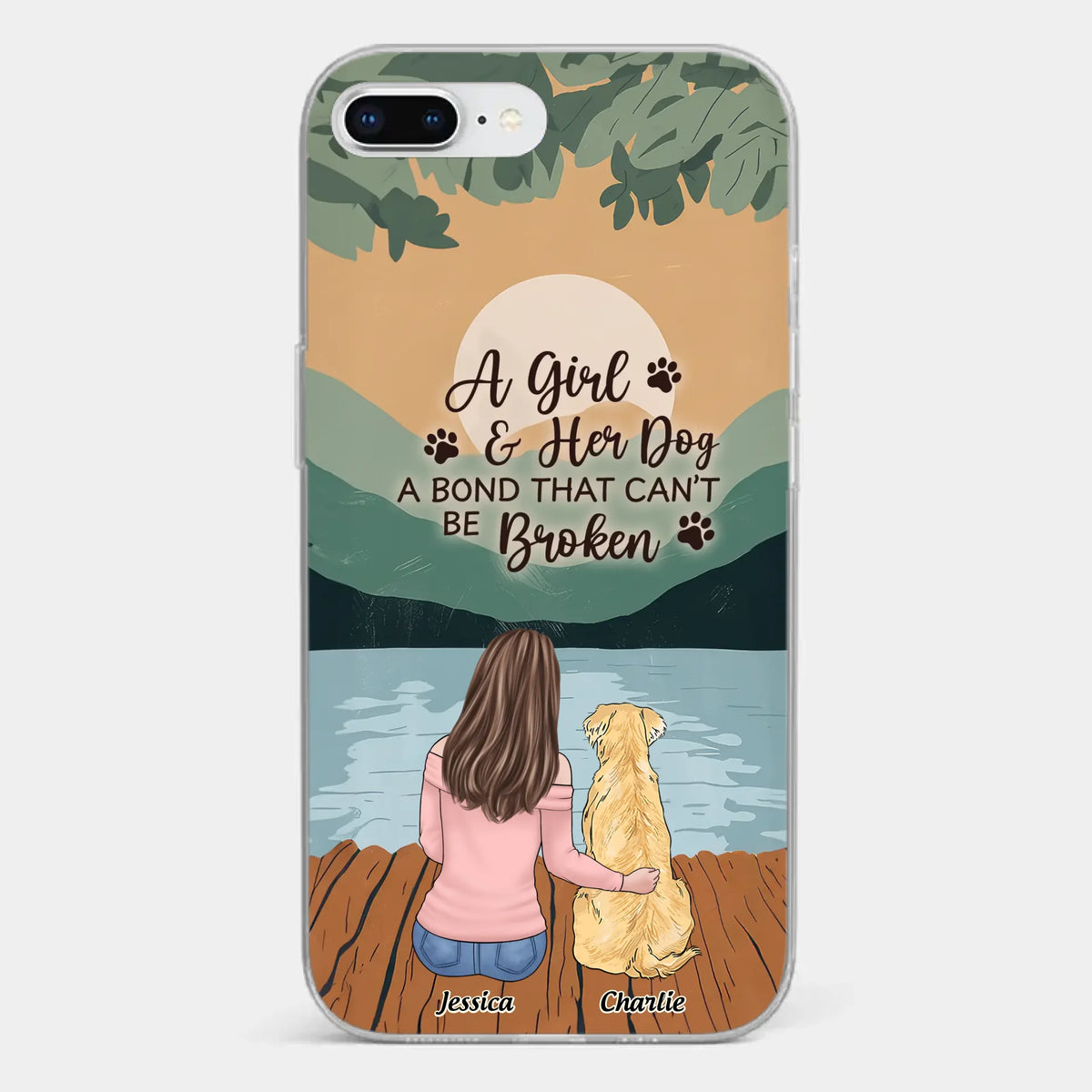 A Heart Full Of Paws - Dog Personalized Custom Clear Phone Case - Gift For Pet Owners, Pet Lovers