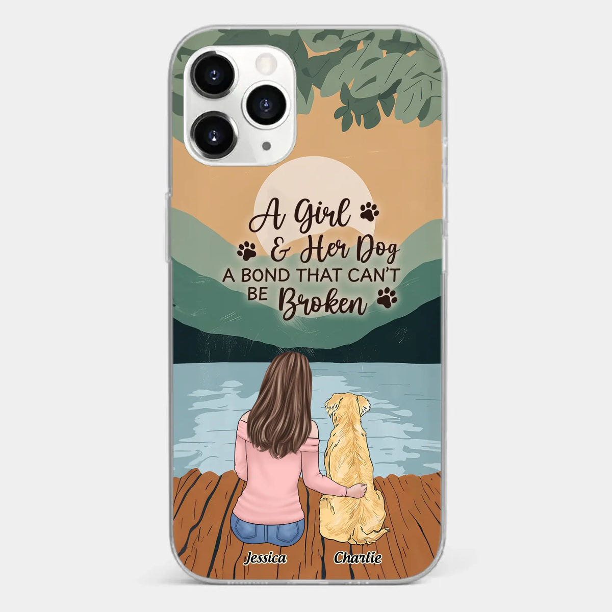 A Heart Full Of Paws - Dog Personalized Custom Clear Phone Case - Gift For Pet Owners, Pet Lovers