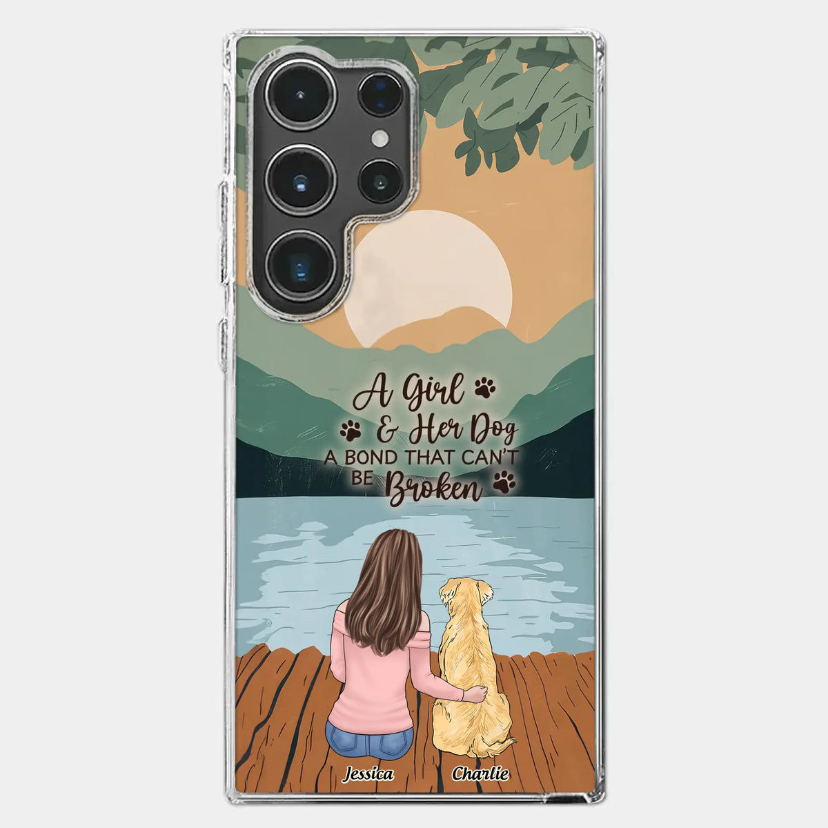 A Heart Full Of Paws - Dog Personalized Custom Clear Phone Case - Gift For Pet Owners, Pet Lovers