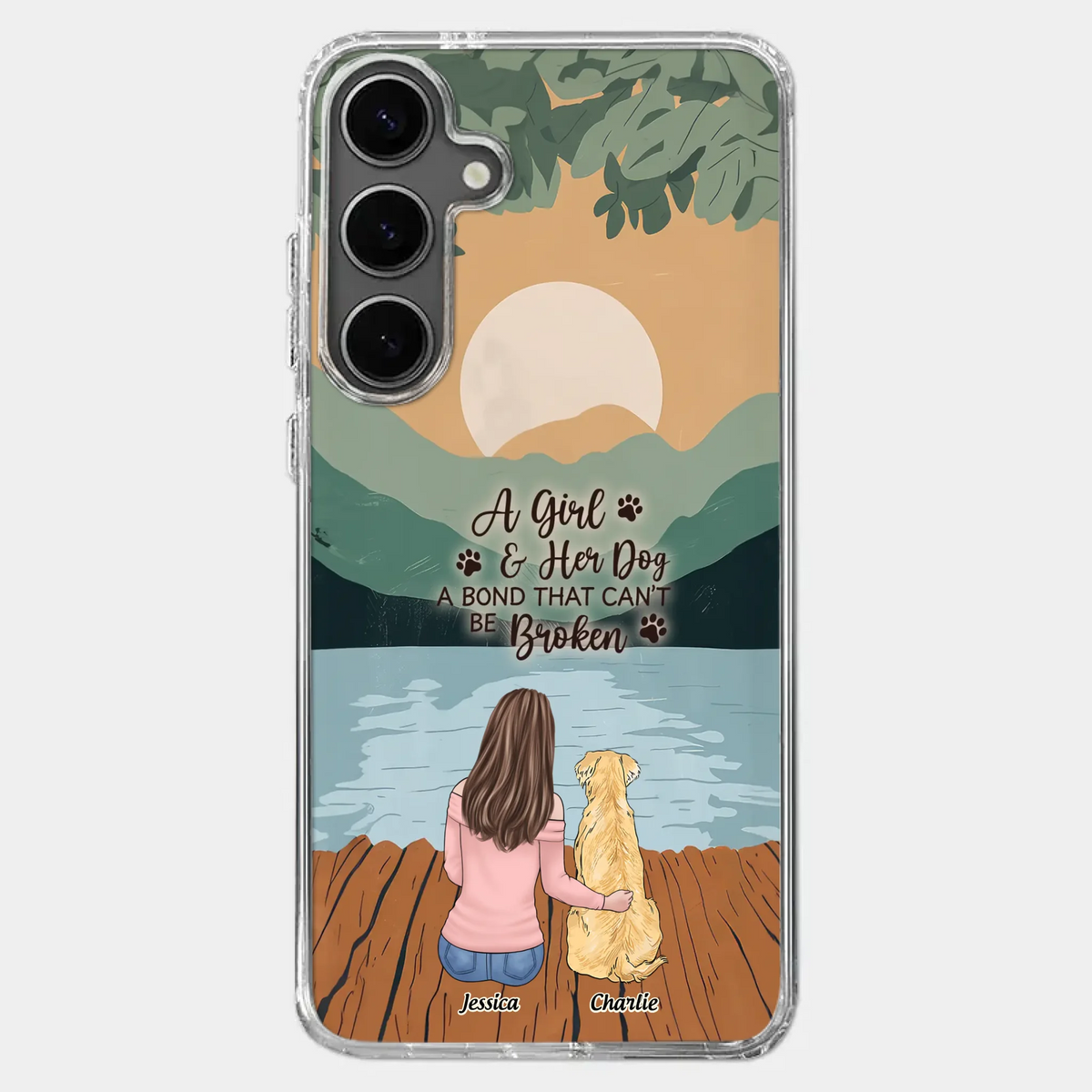 A Heart Full Of Paws - Dog Personalized Custom Clear Phone Case - Gift For Pet Owners, Pet Lovers