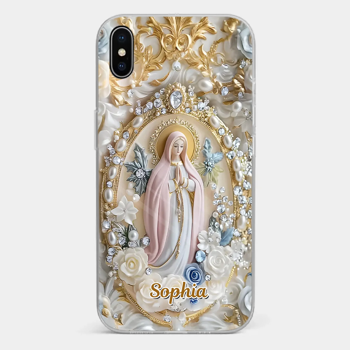 In Love And Faith - Family Personalized Custom 3D Inflated Effect Printed Clear Phone Case - Gift For Yourself, Best Friends, Siblings, Family Members