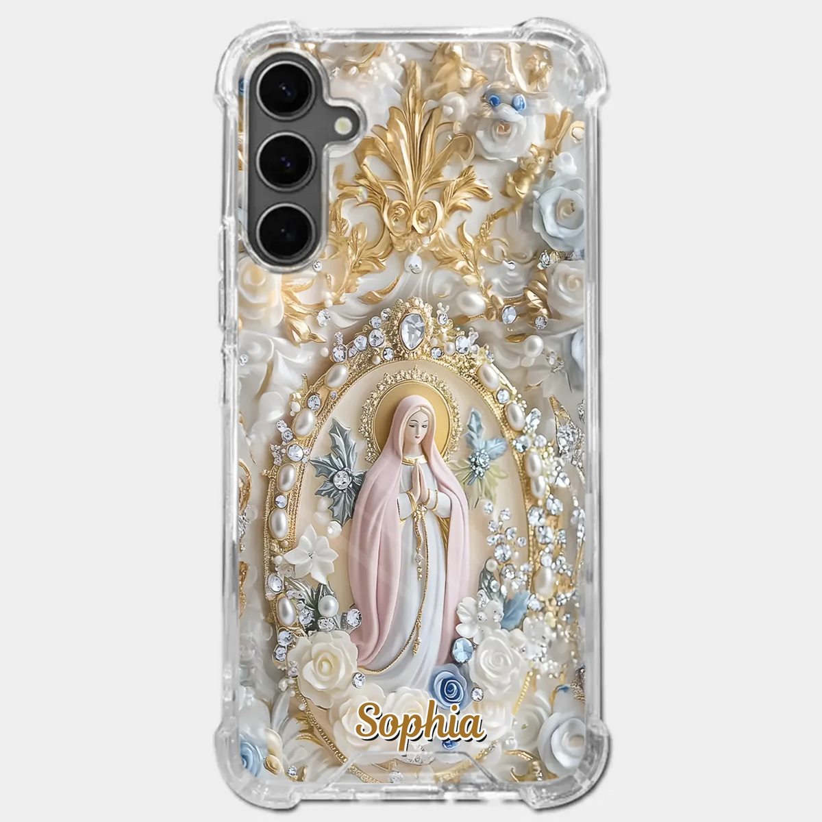 In Love And Faith - Family Personalized Custom 3D Inflated Effect Printed Clear Phone Case - Gift For Yourself, Best Friends, Siblings, Family Members