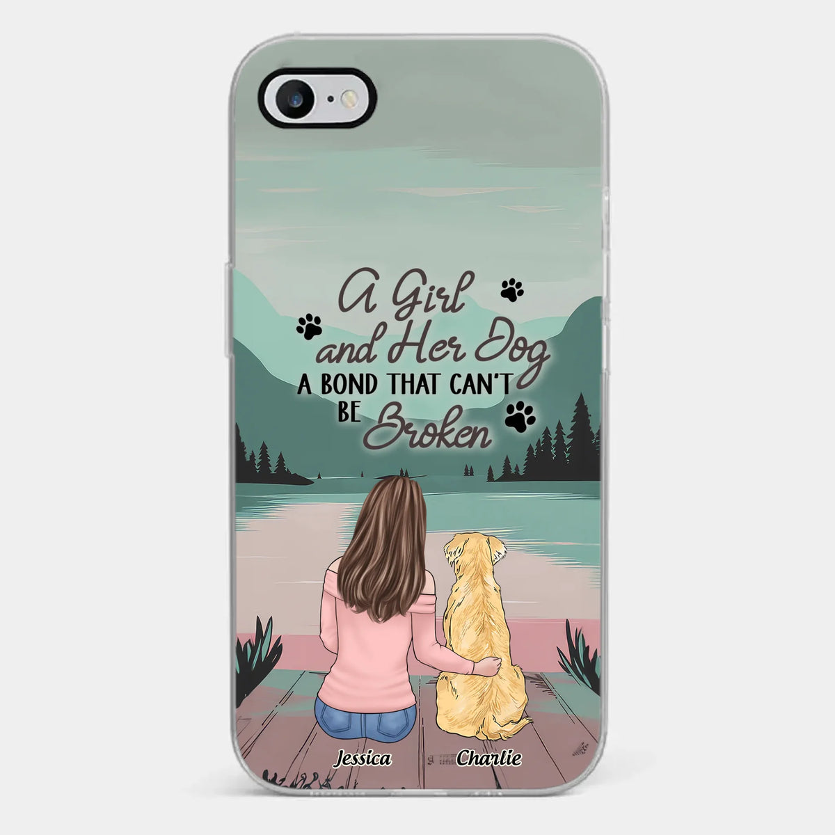 Tails Of Love - Dog Personalized Custom Clear Phone Case - Gift For Pet Owners, Pet Lovers