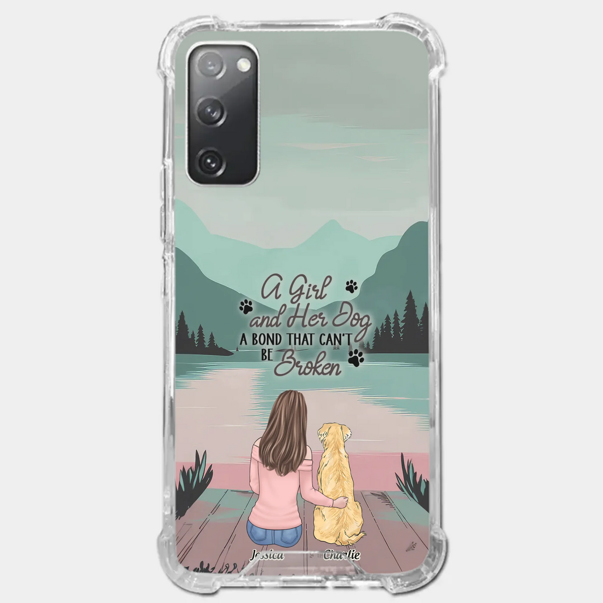 Tails Of Love - Dog Personalized Custom Clear Phone Case - Gift For Pet Owners, Pet Lovers