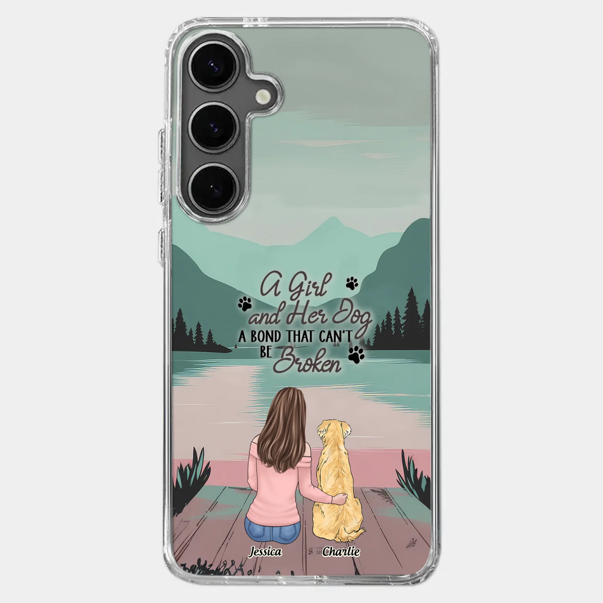 Tails Of Love - Dog Personalized Custom Clear Phone Case - Gift For Pet Owners, Pet Lovers