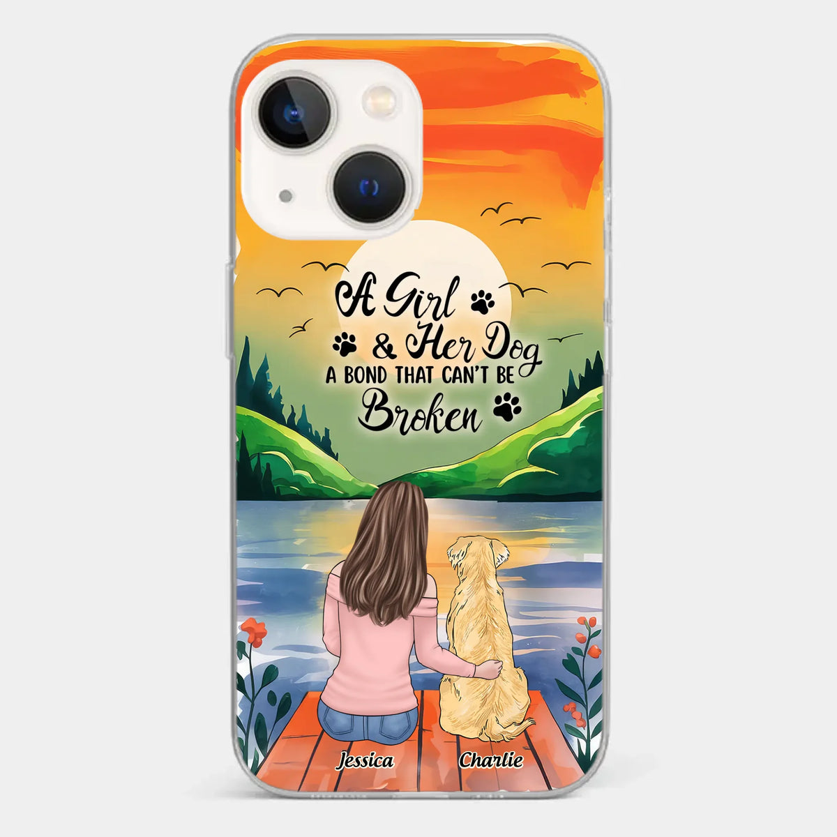 Paw-some Love - Dog Personalized Custom Clear Phone Case - Gift For Pet Owners, Pet Lovers