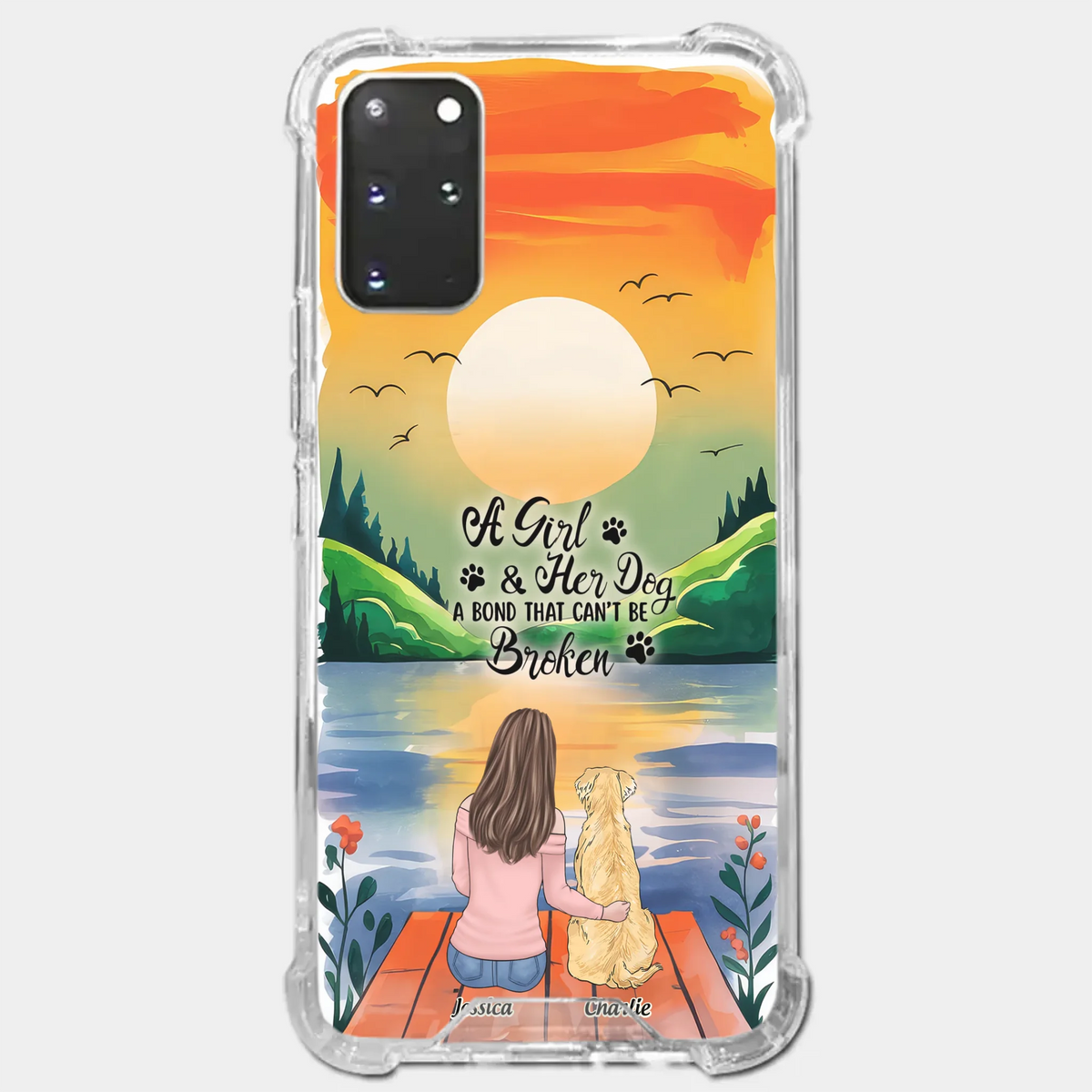 Paw-some Love - Dog Personalized Custom Clear Phone Case - Gift For Pet Owners, Pet Lovers