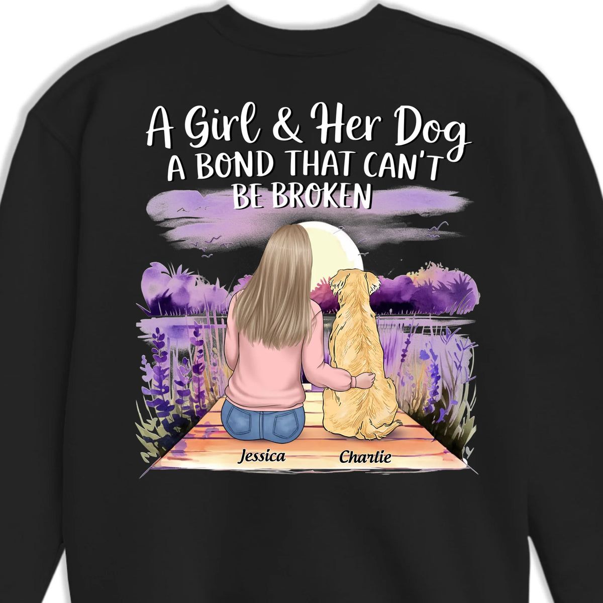 Paws And Love, Forever - Dog Personalized Custom Back Printed Unisex T-shirt, Hoodie, Sweatshirt - Gift For Pet Owners, Pet Lovers