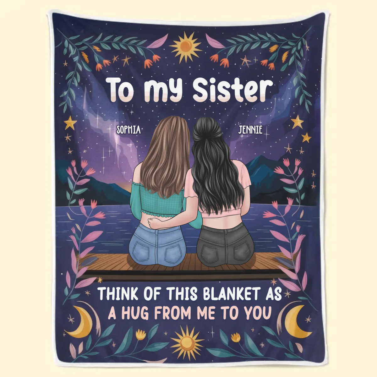 A Thoughtful Gift For The Person Who Knows You Best - Bestie Personalized Custom Blanket - Gift For Best Friends, BFF, Sisters