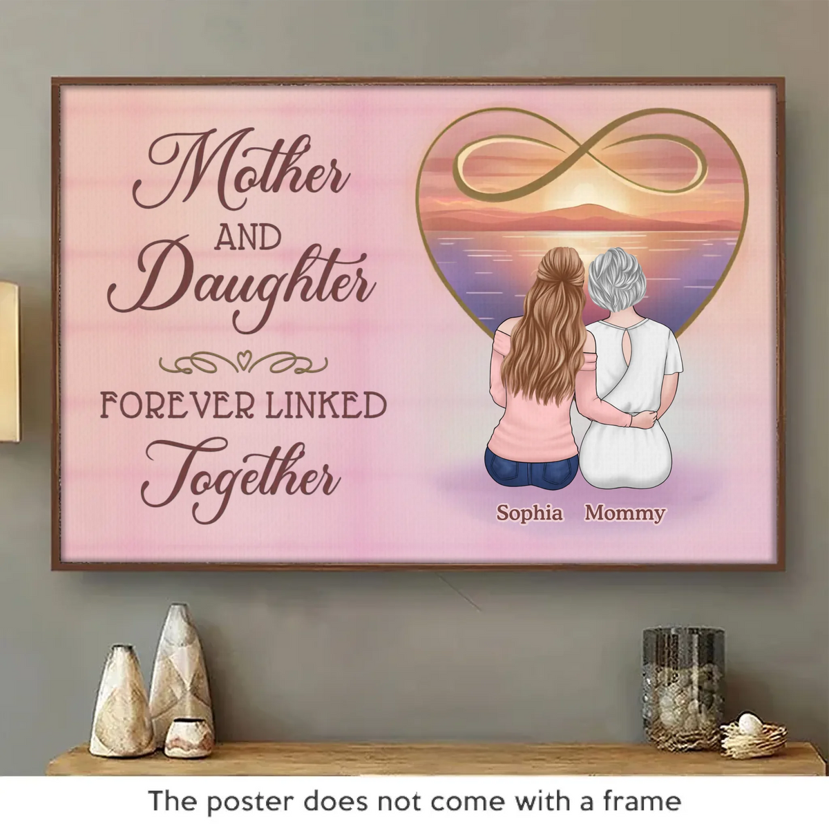 Because Every Family Has A Story Worth Sharing - Family Personalized Custom Horizontal Poster - Mother's Day, Gift For Mom, Grandma, Daughter