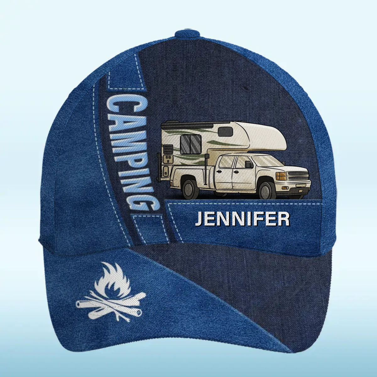Making Memories At Campsite - Camping Personalized Custom Hat, All Over Print Classic Cap - Gift For Camping Lovers