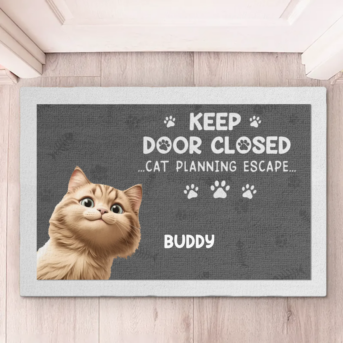 Cats On A Great Escape - Cat Personalized Custom Home Decor Decorative Mat - House Warming Gift For Pet Owners, Pet Lovers