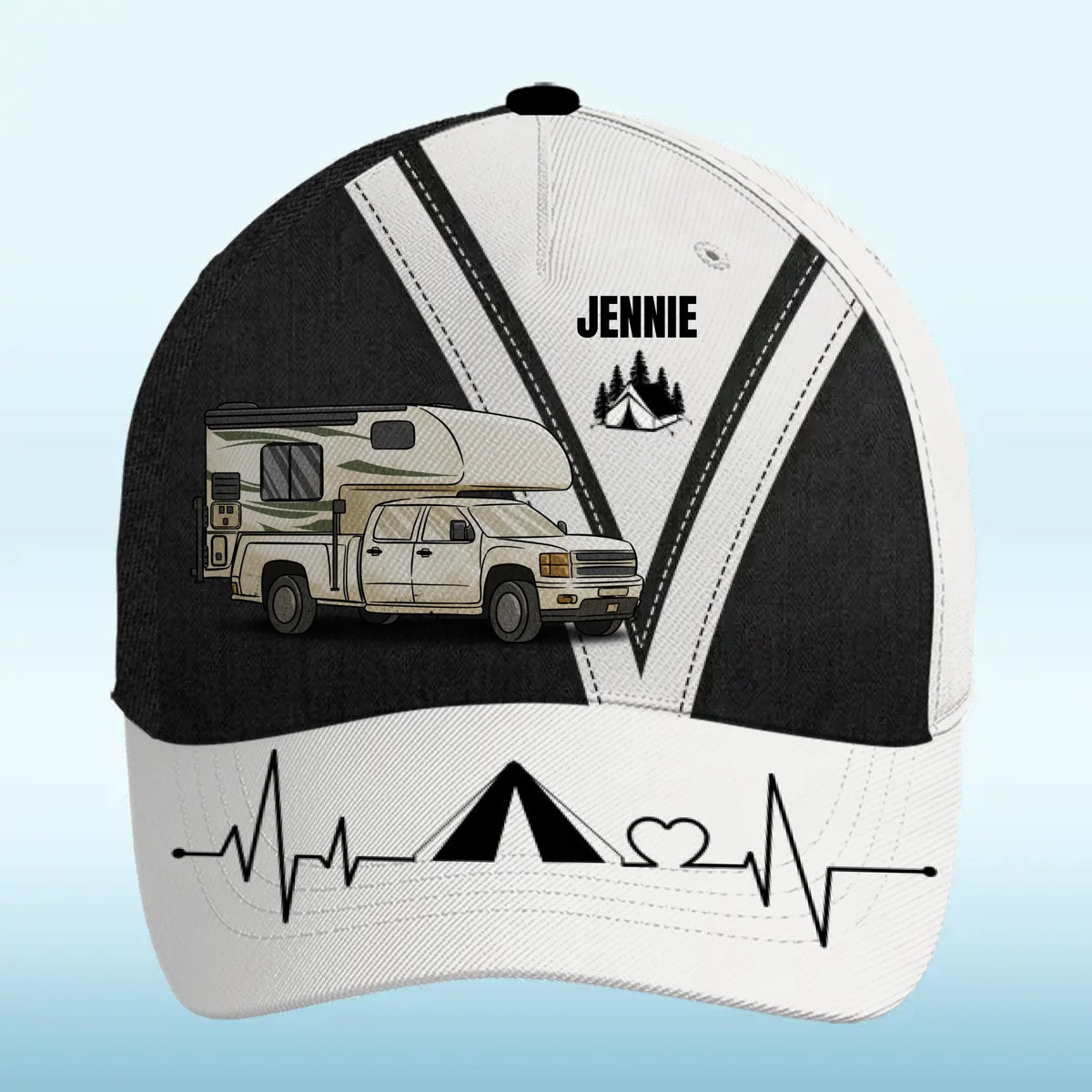 Because Every Campsite Deserves A Stylish Touch - Camping Personalized Custom Hat, All Over Print Classic Cap - Gift For Camping Lovers