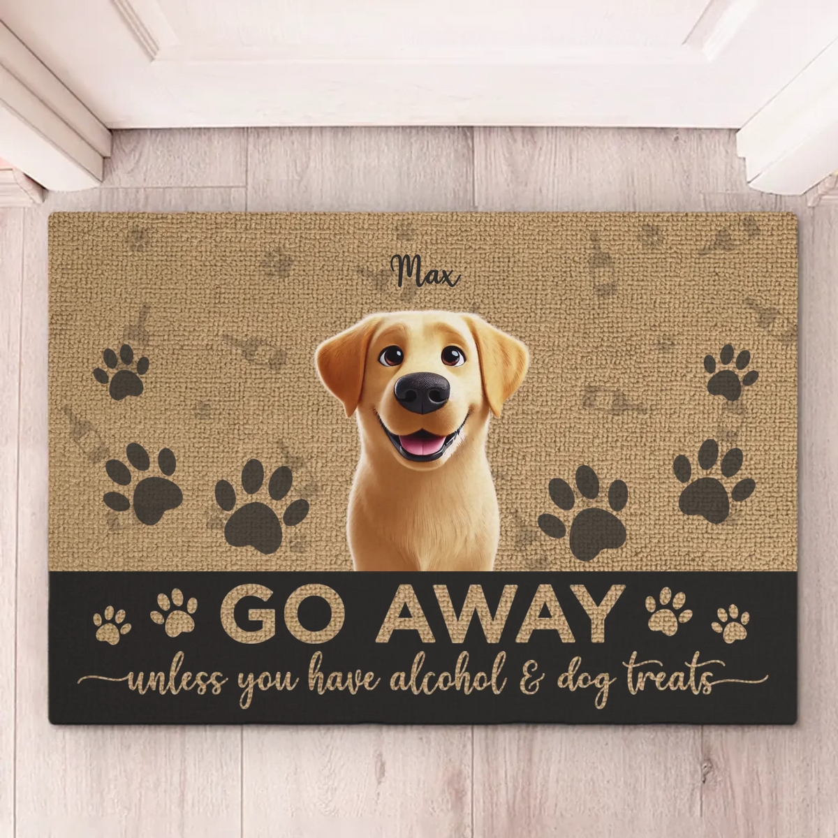 Pets Fill Our Hearts - Dog & Cat Personalized Custom Home Decor Decorative Mat - House Warming Gift For Pet Owners, Pet Lovers