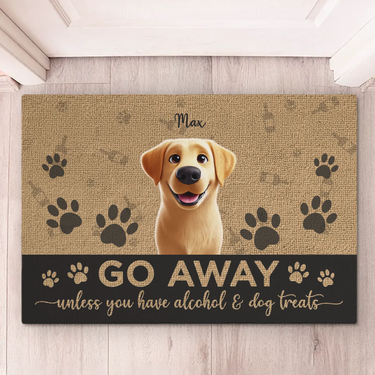 Pets Fill Our Hearts - Dog & Cat Personalized Custom Home Decor Decorative Mat - House Warming Gift For Pet Owners, Pet Lovers